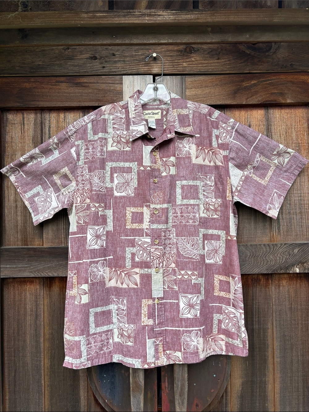 Cooke Street Inside Out Print Hawaiian Shirt